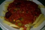 Penne con Alcaparra y Aceituna